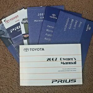 2007 Toyota Prius Owners Complete Manual Package